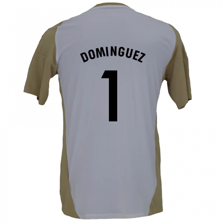 Niño Camiseta Iago Domínguez #1 Marrón Blanco 2ª Equipación 2024/25 La Camisa México