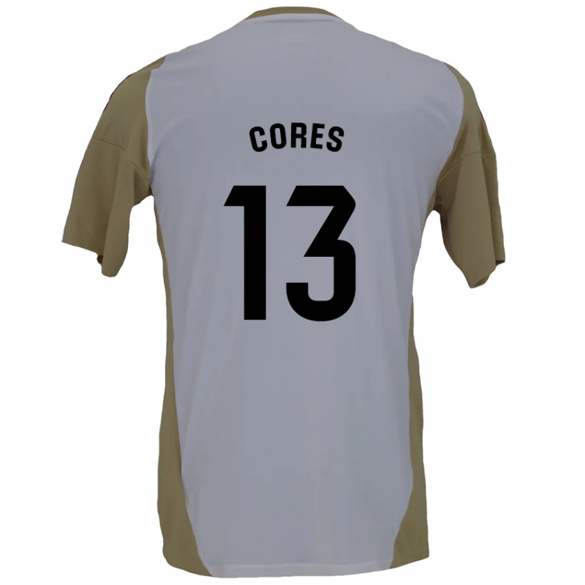 Niño Camiseta Christian Cores #13 Marrón Blanco 2ª Equipación 2024/25 La Camisa México