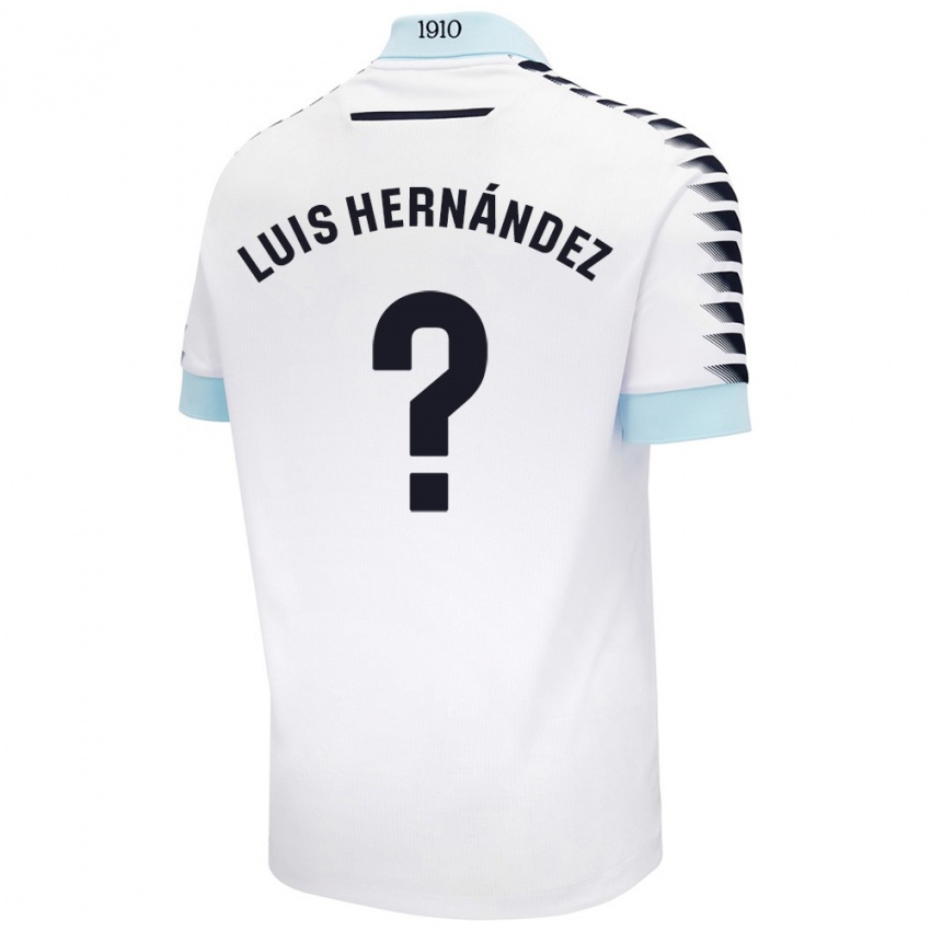 Niño Camiseta Luis Hernández #0 Blanco Azul 2ª Equipación 2024/25 La Camisa México