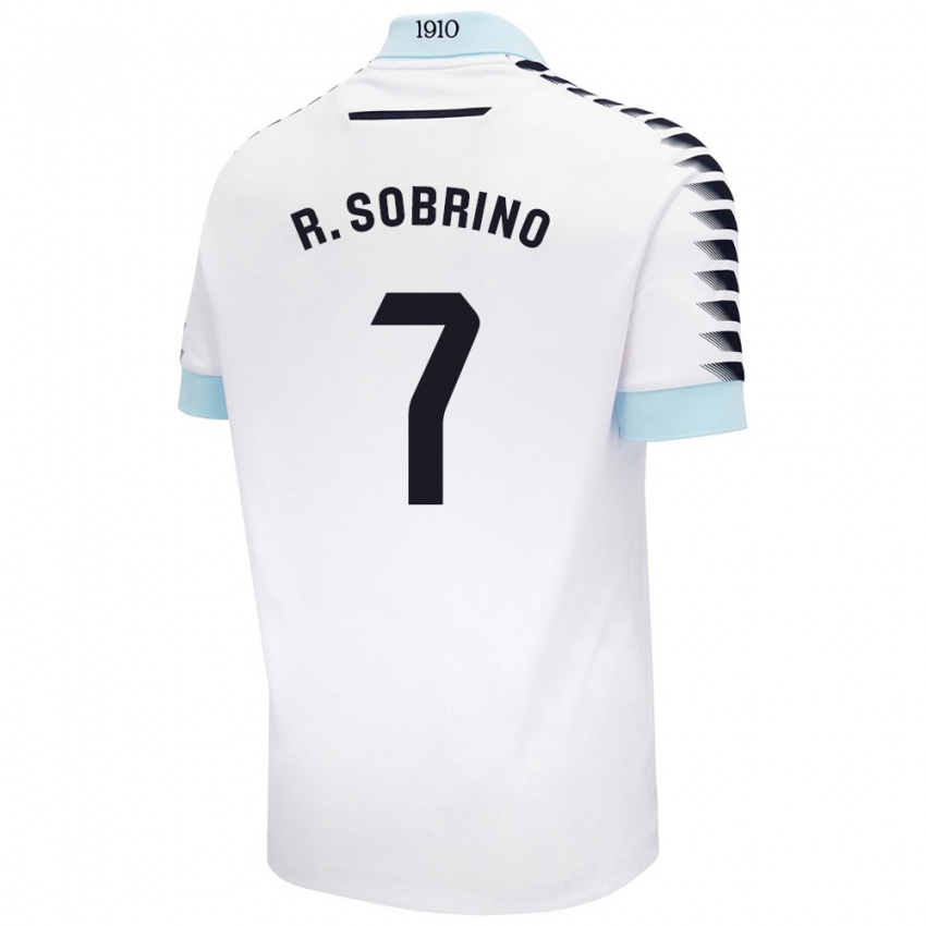 Niño Camiseta Ruben Sobrino #7 Blanco Azul 2ª Equipación 2024/25 La Camisa México