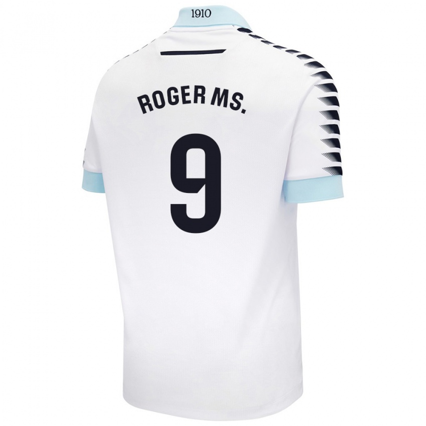 Niño Camiseta Roger Martí #9 Blanco Azul 2ª Equipación 2024/25 La Camisa México