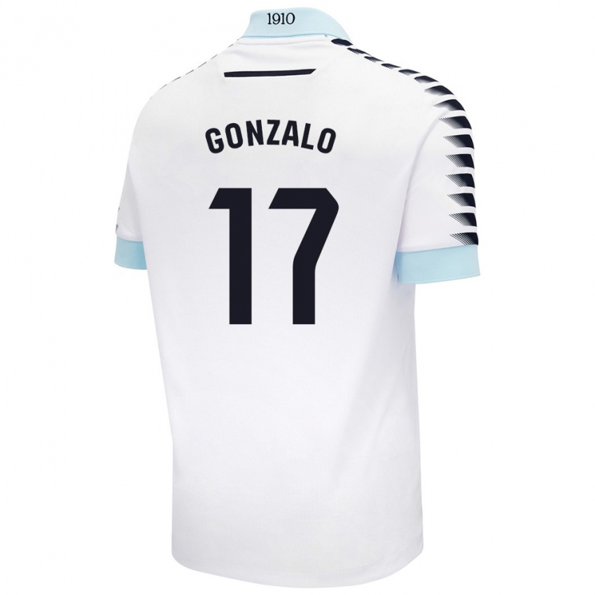 Niño Camiseta Gonzalo Escalante #17 Blanco Azul 2ª Equipación 2024/25 La Camisa México