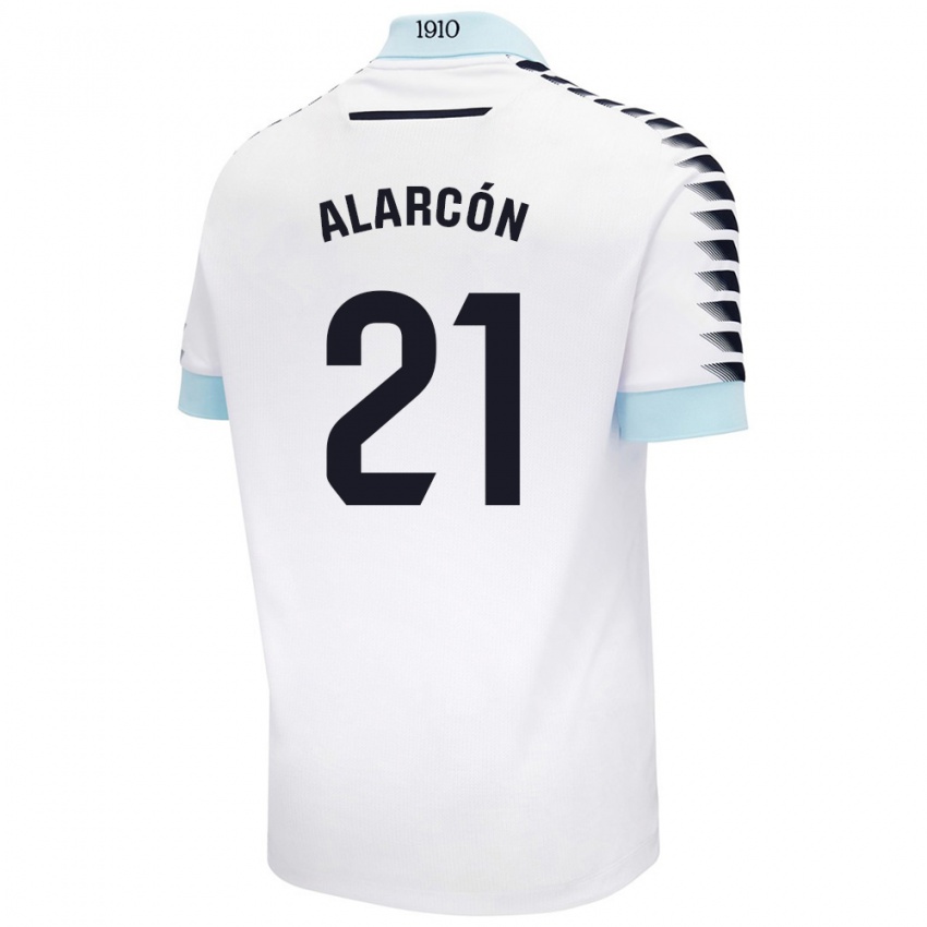 Niño Camiseta Tomás Alarcón #21 Blanco Azul 2ª Equipación 2024/25 La Camisa México