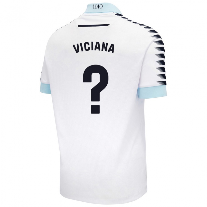 Niño Camiseta Marco Viciana #0 Blanco Azul 2ª Equipación 2024/25 La Camisa México