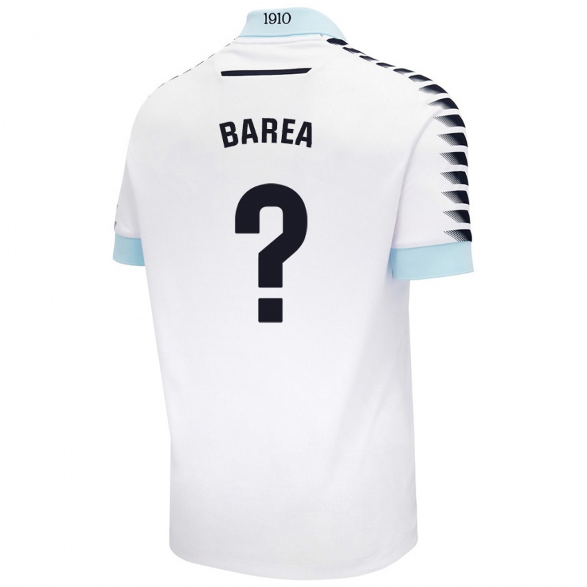 Niño Camiseta Pablo Barea #0 Blanco Azul 2ª Equipación 2024/25 La Camisa México