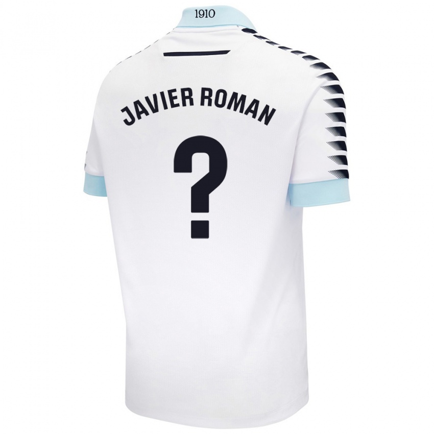 Niño Camiseta José Javier Román #0 Blanco Azul 2ª Equipación 2024/25 La Camisa México