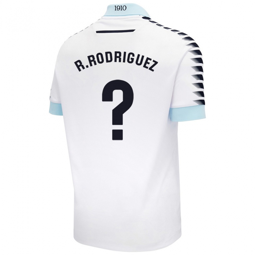 Niño Camiseta Ramón Rodríguez #0 Blanco Azul 2ª Equipación 2024/25 La Camisa México