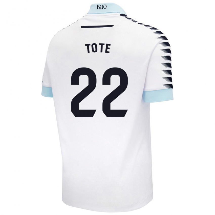 Niño Camiseta Tote #22 Blanco Azul 2ª Equipación 2024/25 La Camisa México