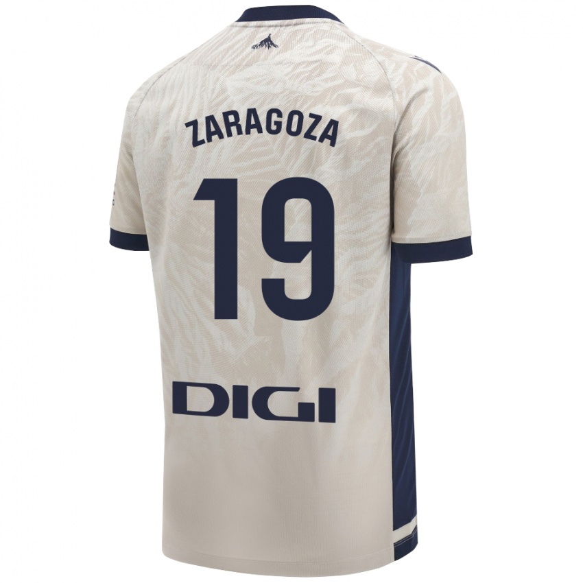 Niño Camiseta Bryan Zaragoza #19 Gris Claro 2ª Equipación 2024/25 La Camisa México