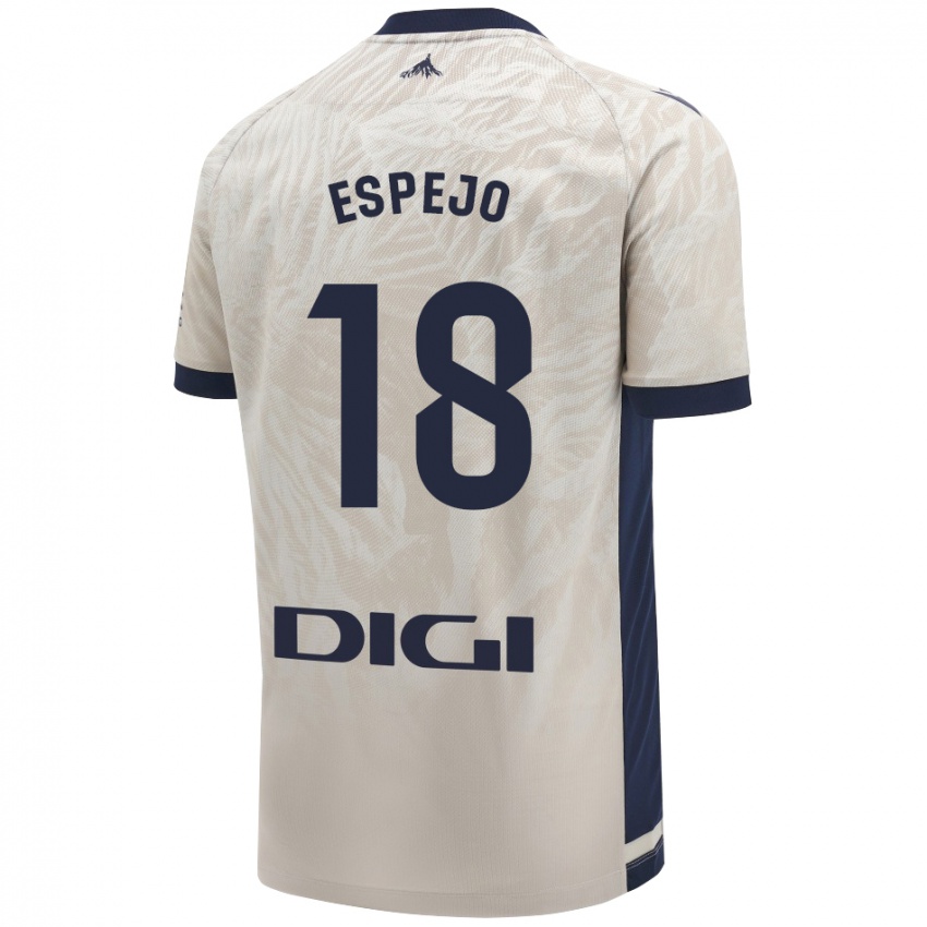 Niño Camiseta Diego Espejo #18 Gris Claro 2ª Equipación 2024/25 La Camisa México