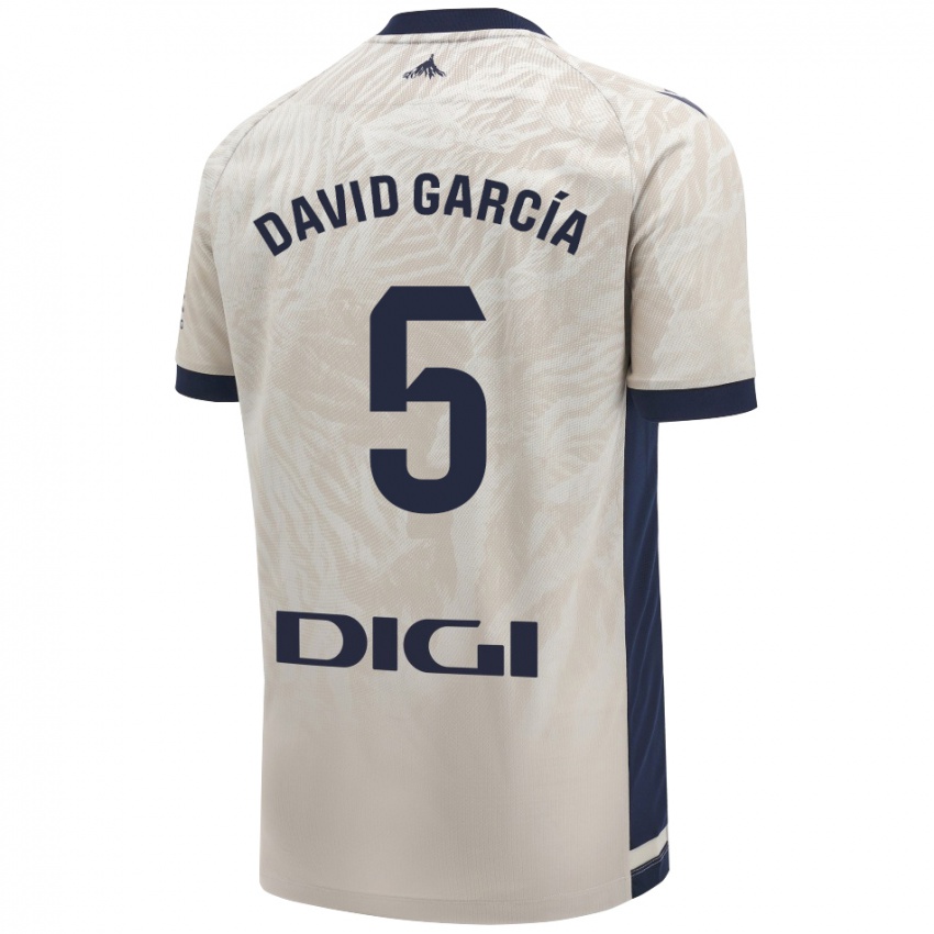 Niño Camiseta David García #5 Gris Claro 2ª Equipación 2024/25 La Camisa México