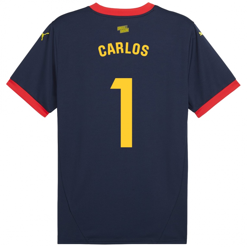 Niño Camiseta Juan Carlos #1 Azul Marino Rojo 2ª Equipación 2024/25 La Camisa México