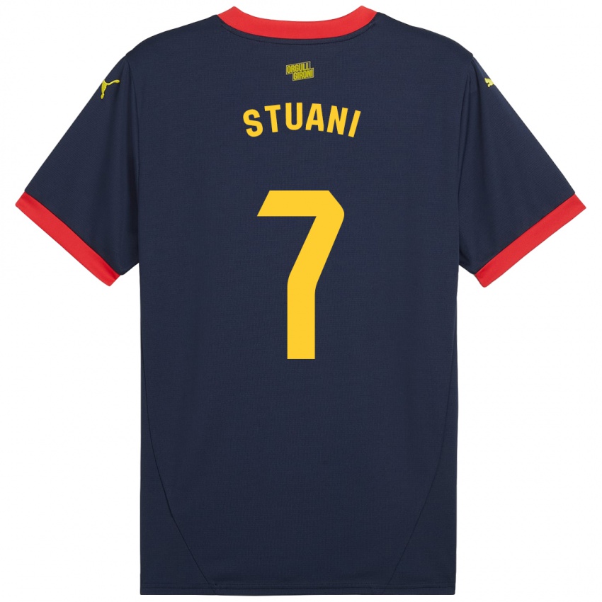 Niño Camiseta Cristhian Stuani #7 Azul Marino Rojo 2ª Equipación 2024/25 La Camisa México