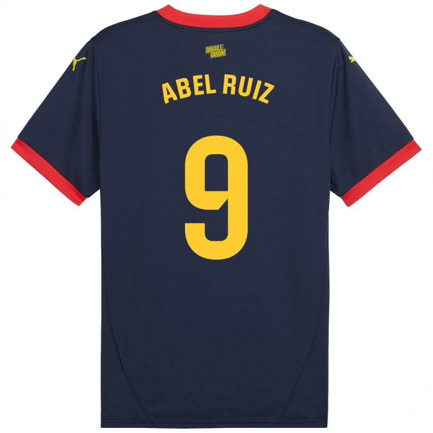 Niño Camiseta Abel Ruiz #9 Azul Marino Rojo 2ª Equipación 2024/25 La Camisa México