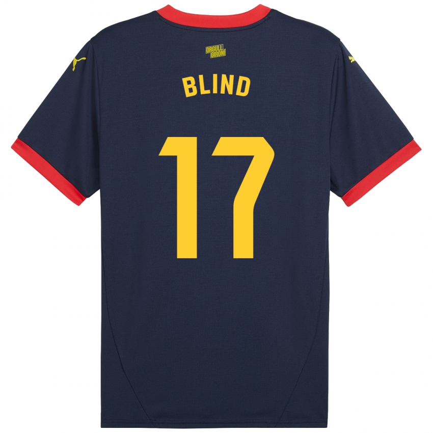 Niño Camiseta Daley Blind #17 Azul Marino Rojo 2ª Equipación 2024/25 La Camisa México