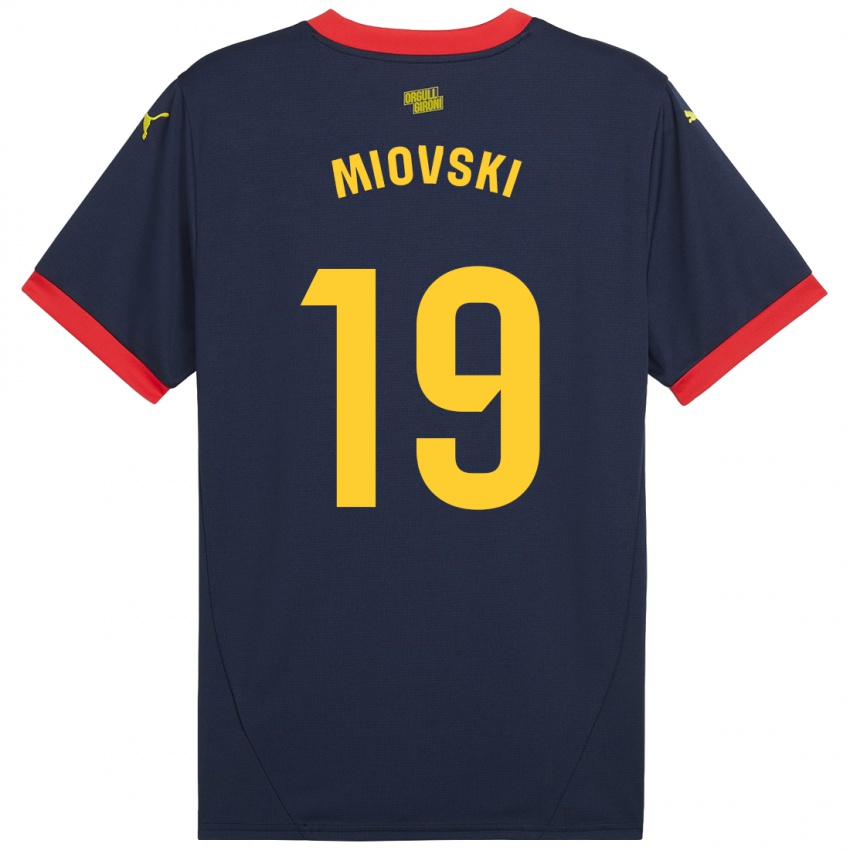 Niño Camiseta Bojan Miovski #19 Azul Marino Rojo 2ª Equipación 2024/25 La Camisa México