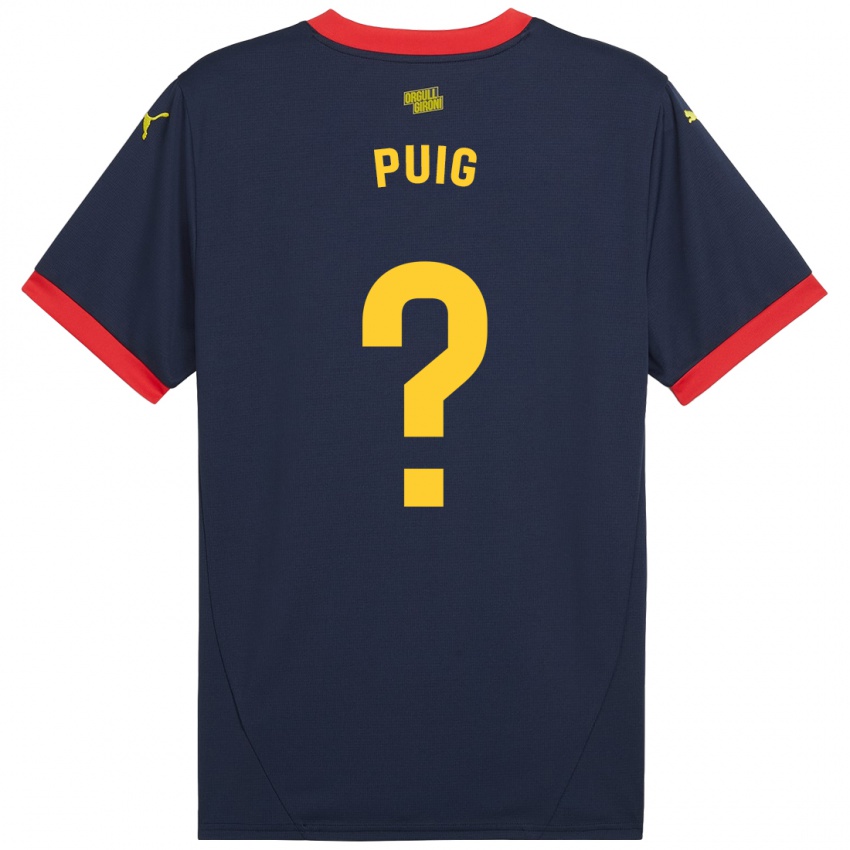 Niño Camiseta Sergi Puig #0 Azul Marino Rojo 2ª Equipación 2024/25 La Camisa México