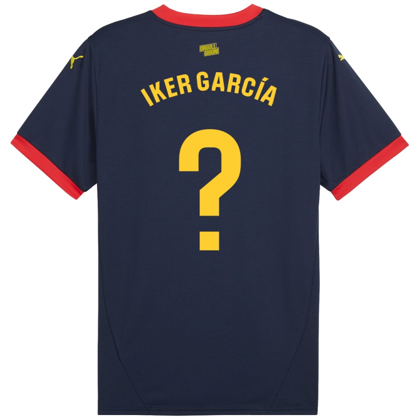 Niño Camiseta Iker García #0 Azul Marino Rojo 2ª Equipación 2024/25 La Camisa México