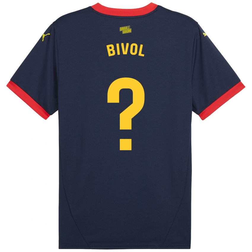 Niño Camiseta Victor Bivol #0 Azul Marino Rojo 2ª Equipación 2024/25 La Camisa México