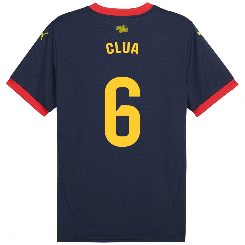 Niño Camiseta Silvi Clua #6 Azul Marino Rojo 2ª Equipación 2024/25 La Camisa México