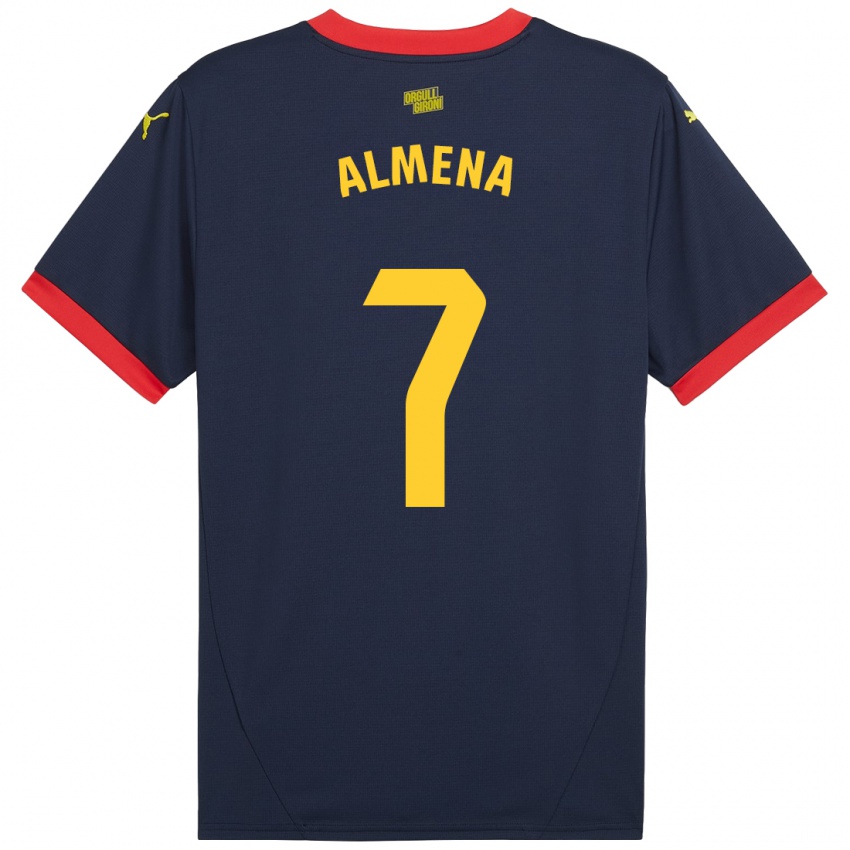 Niño Camiseta Iker Almena #7 Azul Marino Rojo 2ª Equipación 2024/25 La Camisa México