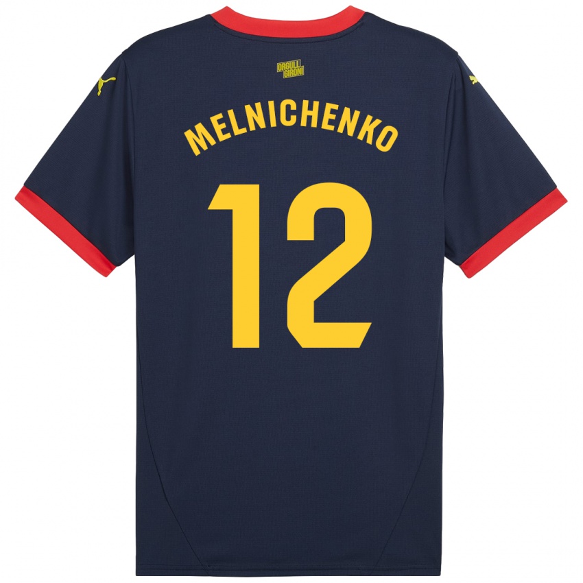 Niño Camiseta Dmytro Melnichenko #12 Azul Marino Rojo 2ª Equipación 2024/25 La Camisa México