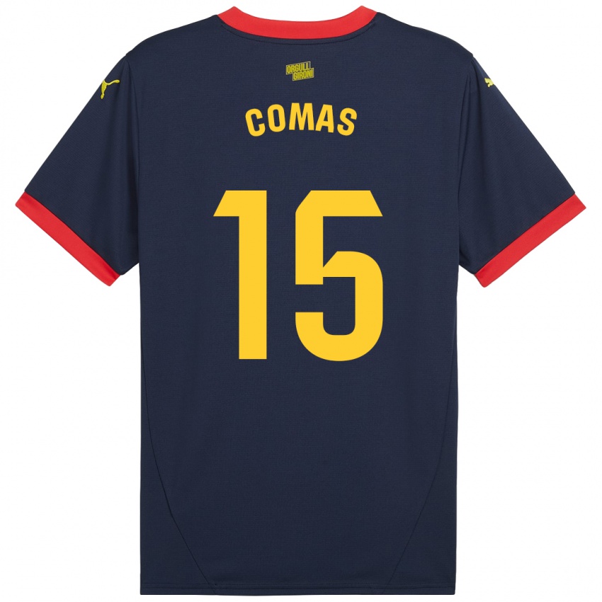 Niño Camiseta Oriol Comas #15 Azul Marino Rojo 2ª Equipación 2024/25 La Camisa México