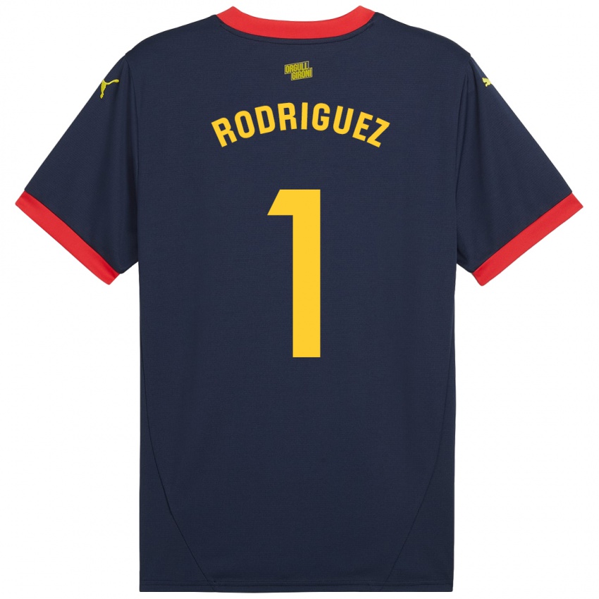 Niño Camiseta Maria Rodríguez #1 Azul Marino Rojo 2ª Equipación 2024/25 La Camisa México