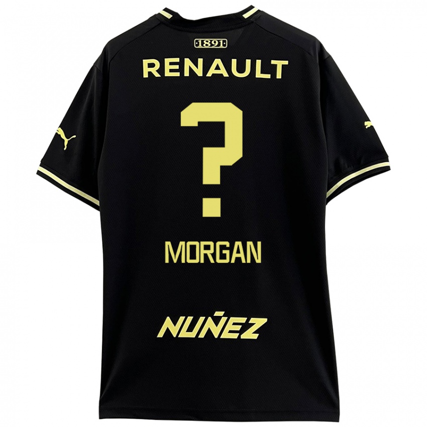 Niño Camiseta Kevin Morgan #0 Negro Amarillo 2ª Equipación 2024/25 La Camisa México