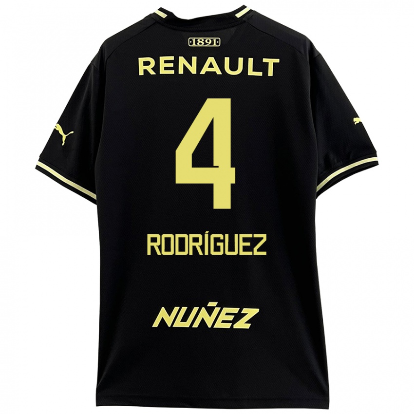 Niño Camiseta Guzmán Rodríguez #4 Negro Amarillo 2ª Equipación 2024/25 La Camisa México