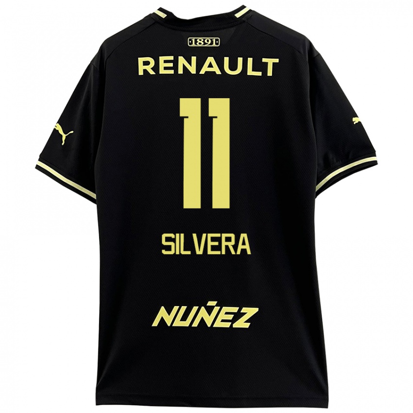 Niño Camiseta Maximiliano Silvera #11 Negro Amarillo 2ª Equipación 2024/25 La Camisa México