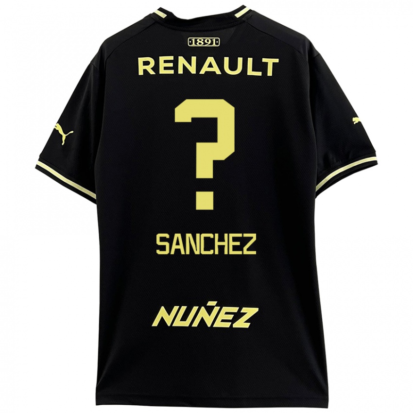 Niño Camiseta Juan Sanchez #0 Negro Amarillo 2ª Equipación 2024/25 La Camisa México