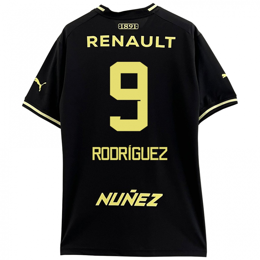 Niño Camiseta Agustín Rodríguez #9 Negro Amarillo 2ª Equipación 2024/25 La Camisa México