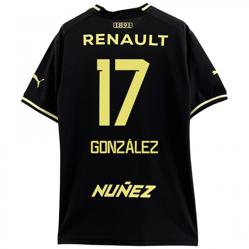 Niño Camiseta Luciano González #17 Negro Amarillo 2ª Equipación 2024/25 La Camisa México