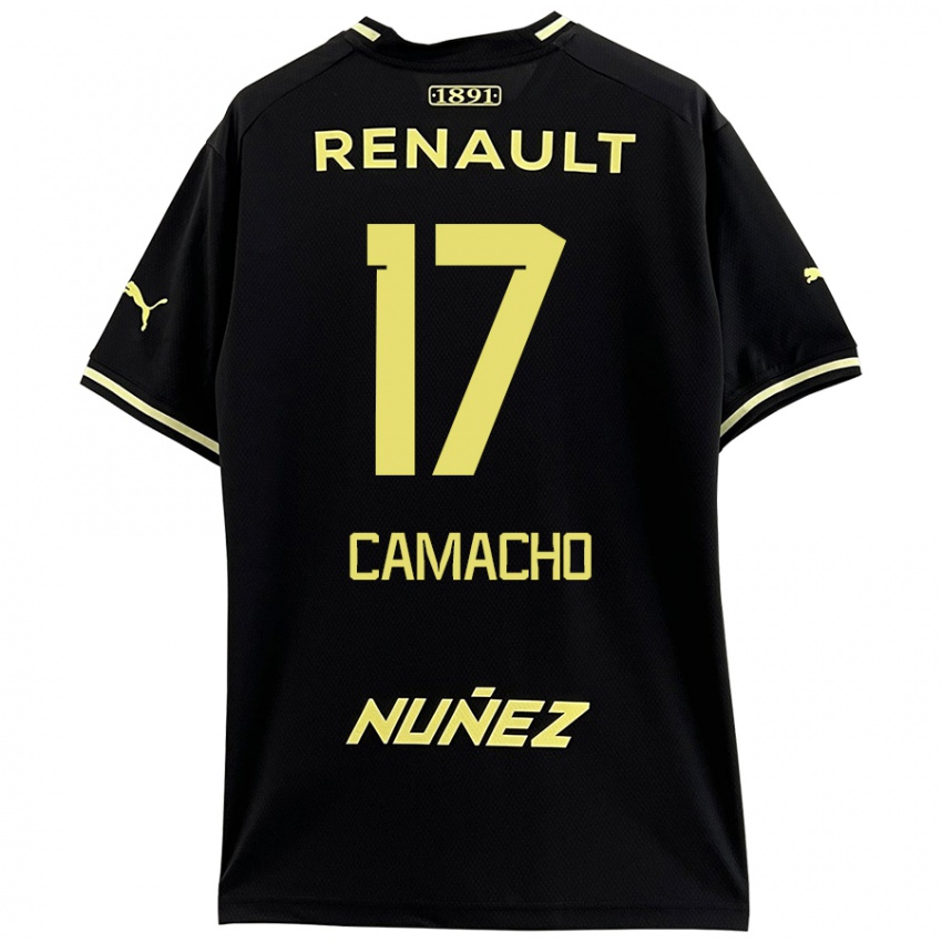 Niño Camiseta Sebastián Camacho #17 Negro Amarillo 2ª Equipación 2024/25 La Camisa México