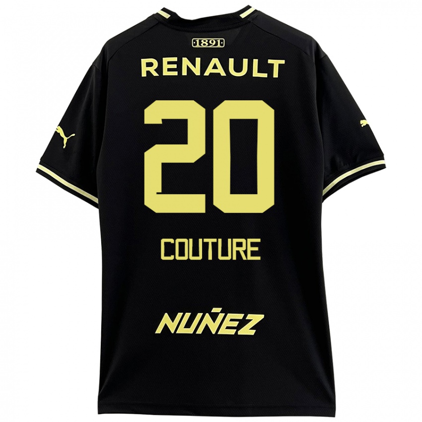 Niño Camiseta Lorenzo Couture #20 Negro Amarillo 2ª Equipación 2024/25 La Camisa México