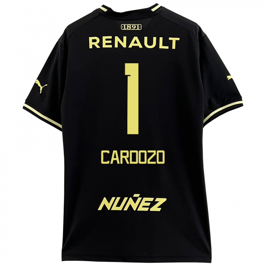 Niño Camiseta Thiago Cardozo #1 Negro Amarillo 2ª Equipación 2024/25 La Camisa México