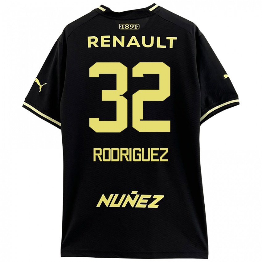 Niño Camiseta Randall Rodríguez #32 Negro Amarillo 2ª Equipación 2024/25 La Camisa México