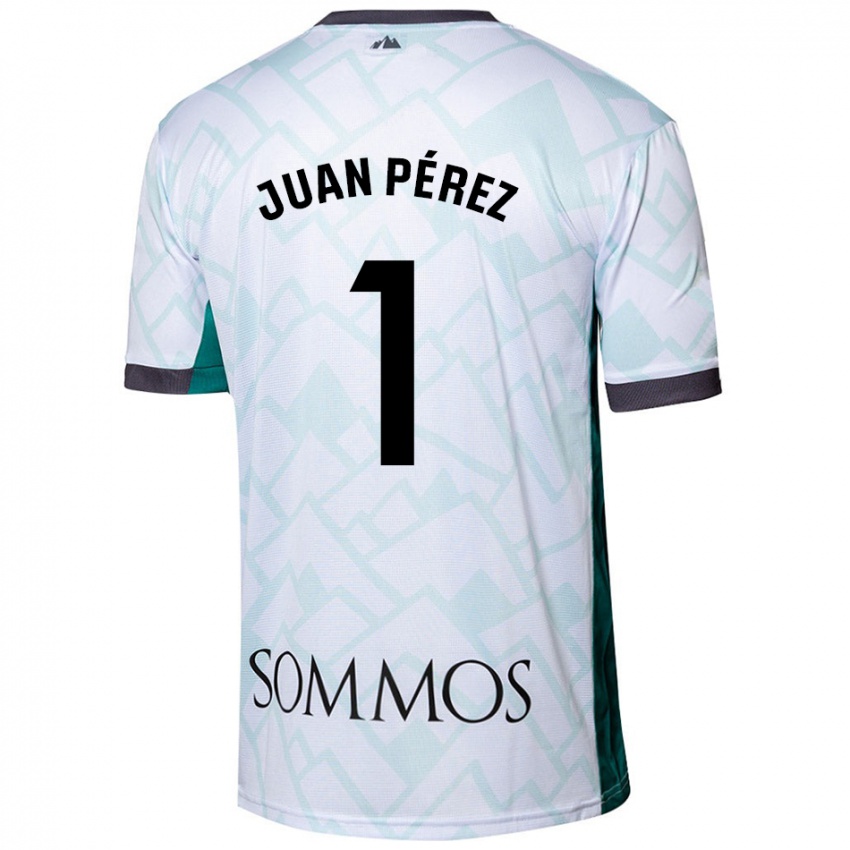 Niño Camiseta Juan Pérez #1 Blanco Verde 2ª Equipación 2024/25 La Camisa México