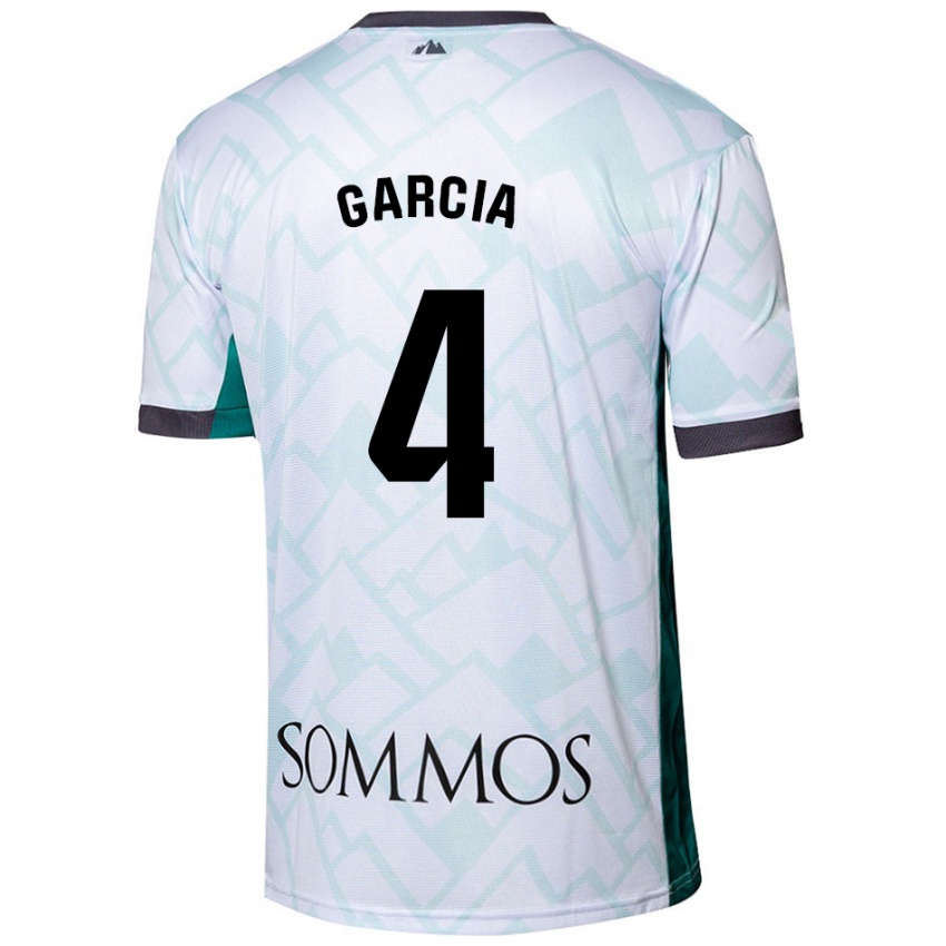 Niño Camiseta Nacho García #4 Blanco Verde 2ª Equipación 2024/25 La Camisa México