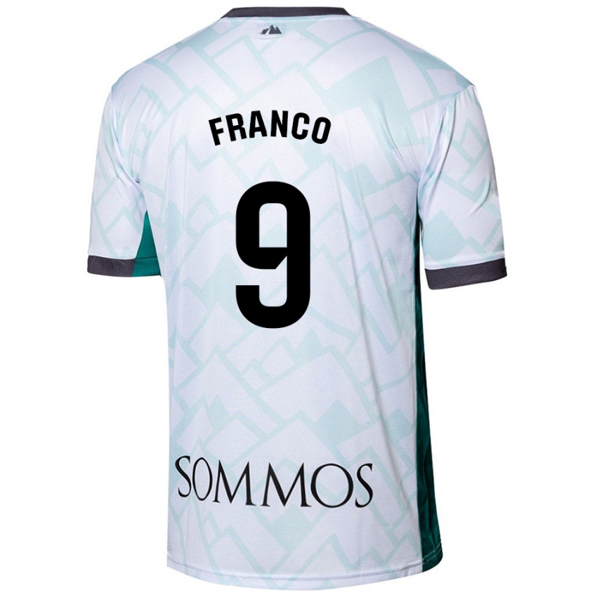 Niño Camiseta Santi Franco #9 Blanco Verde 2ª Equipación 2024/25 La Camisa México