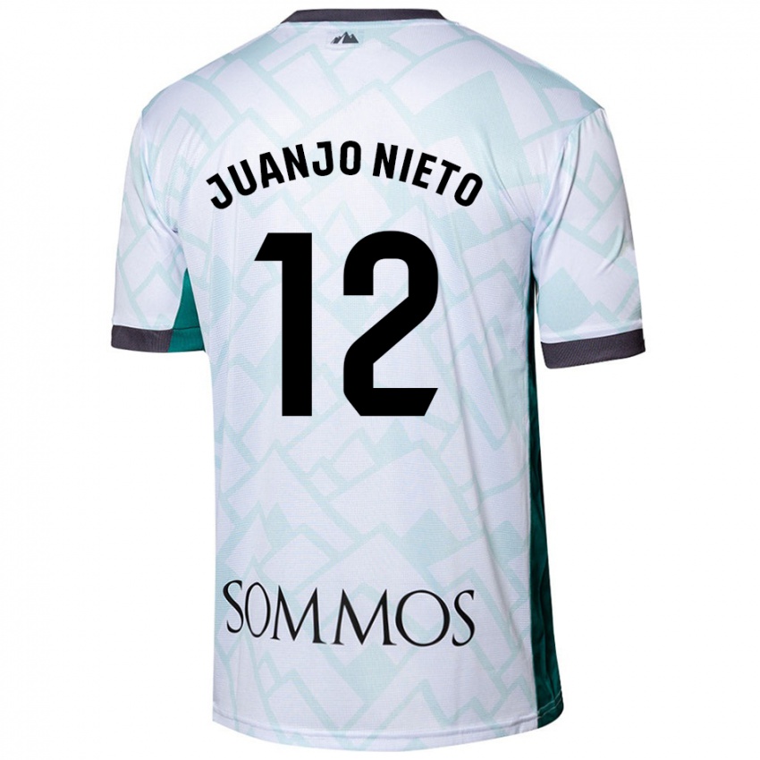 Niño Camiseta Juanjo Nieto #12 Blanco Verde 2ª Equipación 2024/25 La Camisa México