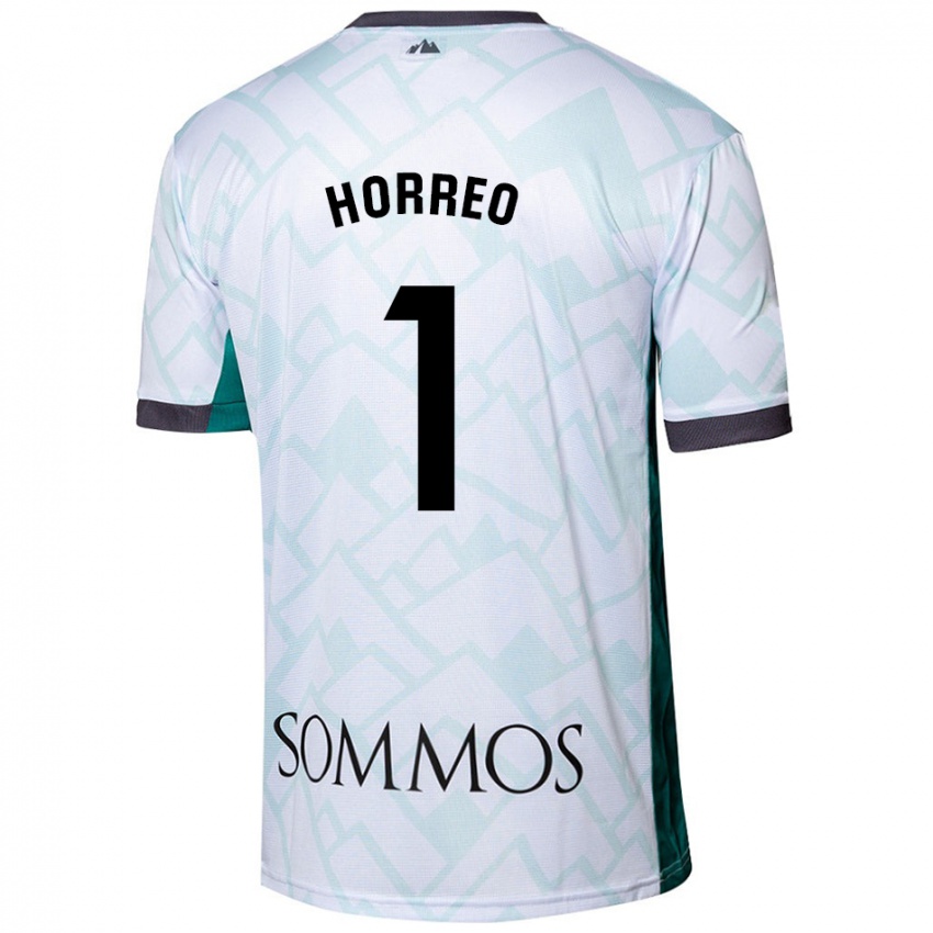 Niño Camiseta Berto Hórreo #1 Blanco Verde 2ª Equipación 2024/25 La Camisa México