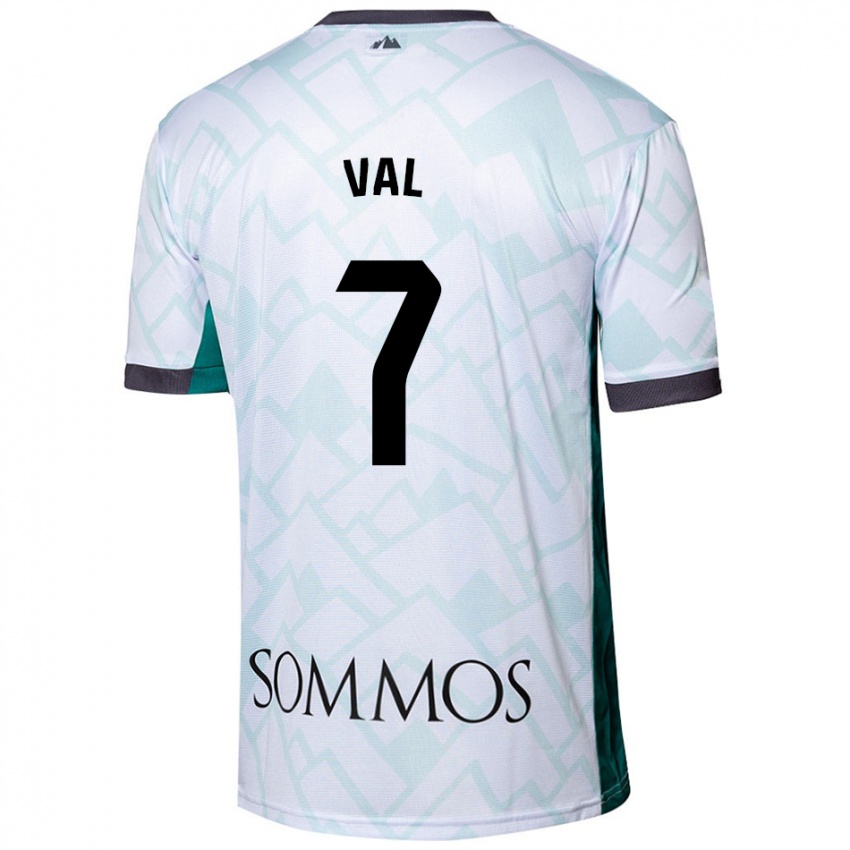 Niño Camiseta Rodri Val #7 Blanco Verde 2ª Equipación 2024/25 La Camisa México