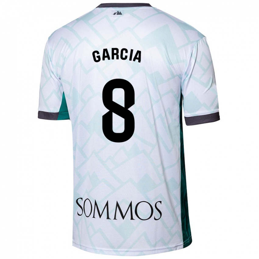 Niño Camiseta David García #8 Blanco Verde 2ª Equipación 2024/25 La Camisa México