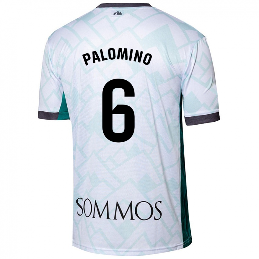 Niño Camiseta Yolanda Palomino #6 Blanco Verde 2ª Equipación 2024/25 La Camisa México