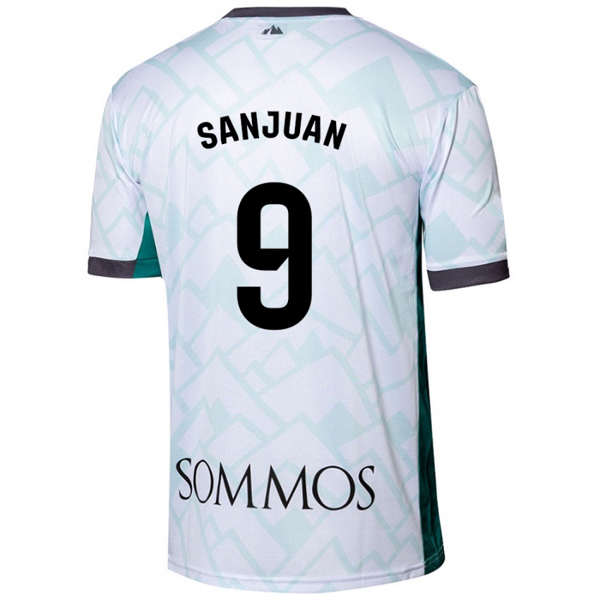 Niño Camiseta Royo Sanjuan #9 Blanco Verde 2ª Equipación 2024/25 La Camisa México