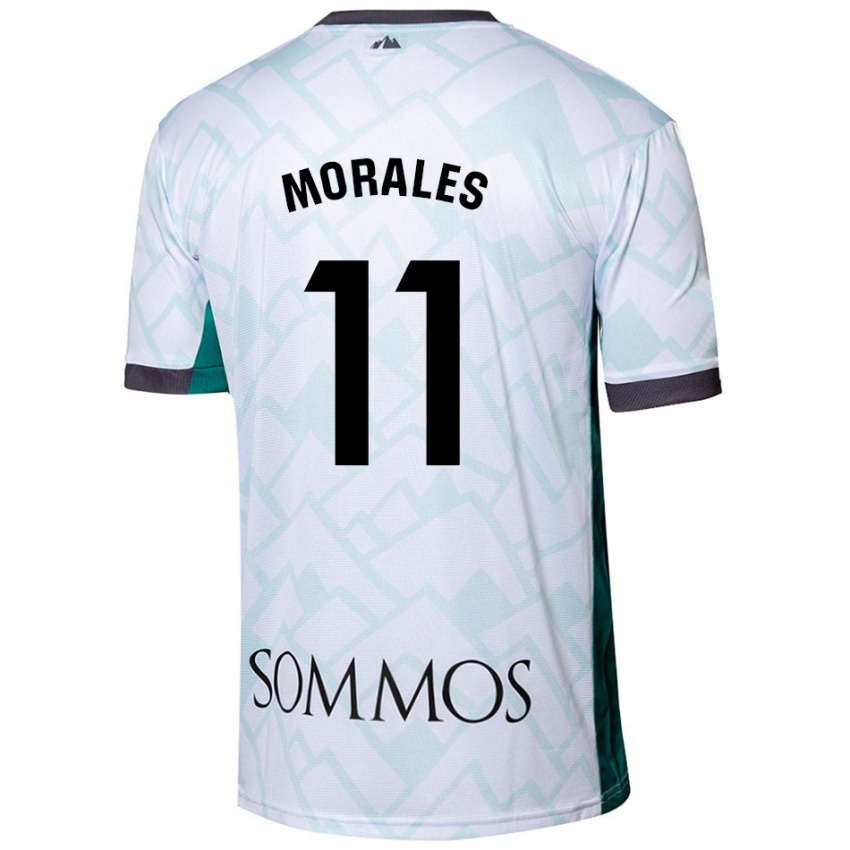 Niño Camiseta Carolina Morales #11 Blanco Verde 2ª Equipación 2024/25 La Camisa México