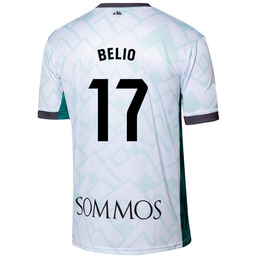 Niño Camiseta Marta Belio #17 Blanco Verde 2ª Equipación 2024/25 La Camisa México