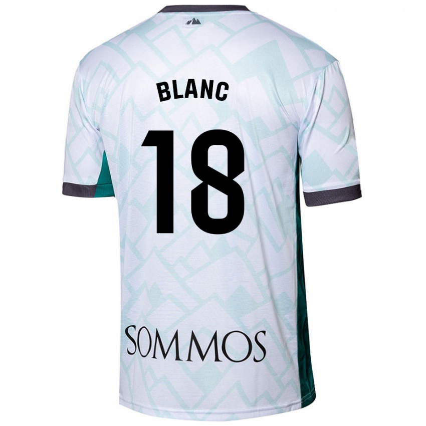 Niño Camiseta Laia Blanc #18 Blanco Verde 2ª Equipación 2024/25 La Camisa México